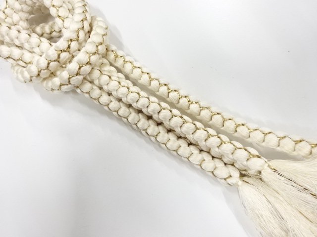 JAPANESE KIMONO / HAND-TIED OBIJIME